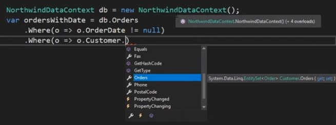 IntelliSense example